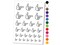 Finger Gun Hand Pointing Temporary Tattoo Water Resistant Fake Body Art Set Collection